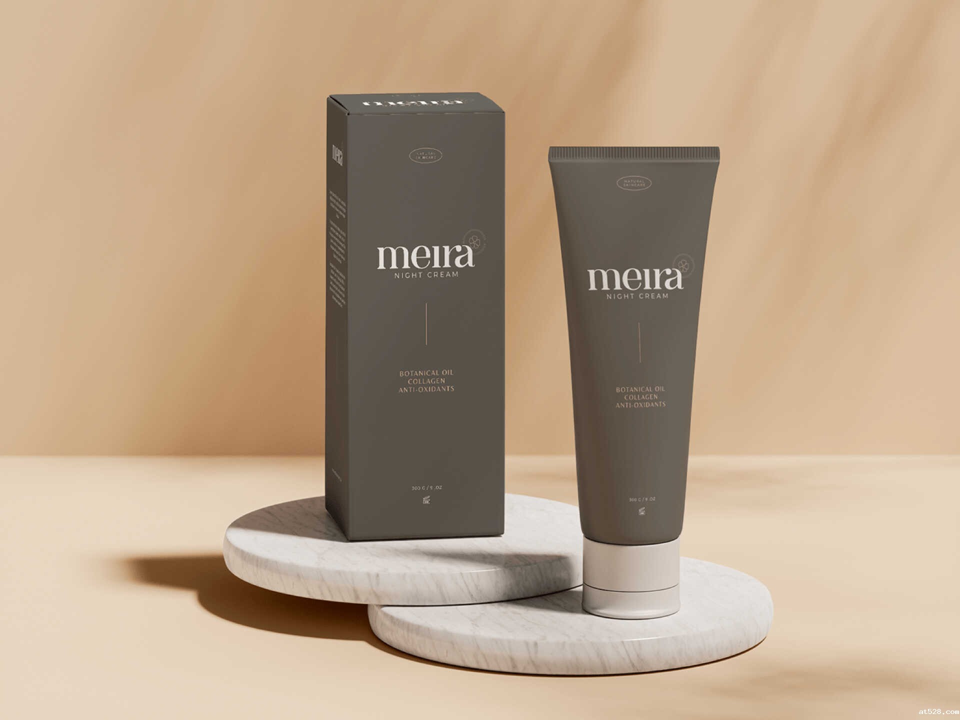 中老年天然护肤品牌包装设计|女性护理品牌Meira身体乳包装设计